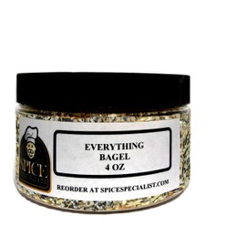 Chef Cherie's Everything Bagel Spice In A 4 Ounce jar Holds 2 Ounces