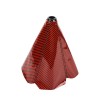 Unbranded JDM Red Carbon Fiber Shift Boot Stitch For Gear