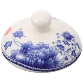 Luxshiny Ceramic Tea Pot Lid Replacement Cover 1.77 Inch Diameter Easy Use Tea Cup Lid Accessory for Home Party Camping