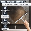 Stainless Steel Shower Squeegee with Silicone Blade and Hook