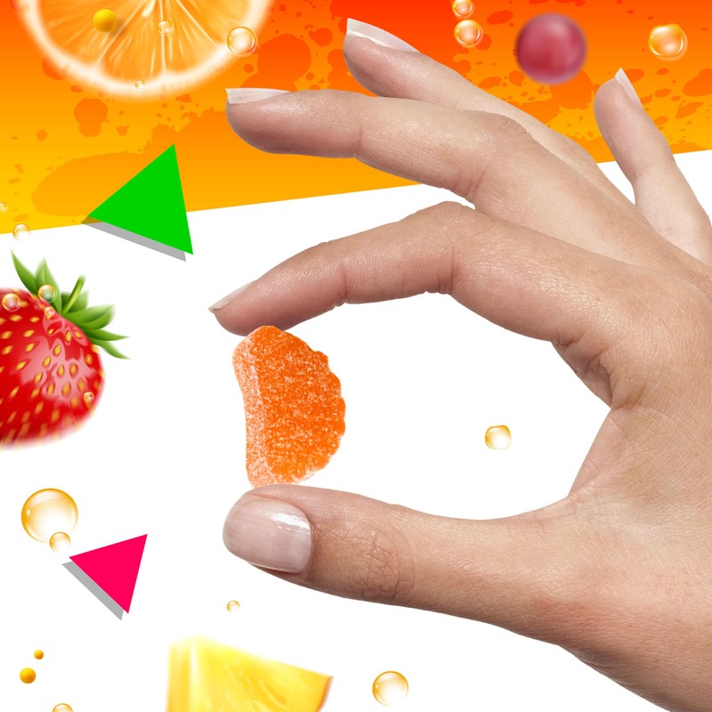 Fruit Slices Jelly Candy, Assorted Flavors (2.2 Pound Bag)