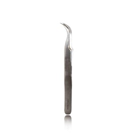 Alluring Silver Tweezers for Eyelash Extension for Volume Lashes Curved