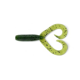 Grub Double Tail 4 Inch Soft Plastic Jig Trailers 1520 194 Watermelon Seed Fishing Lures Bass Jigging Bait Jig Lure Weedless Soft Plastic Swimbait Accessories Freshwater