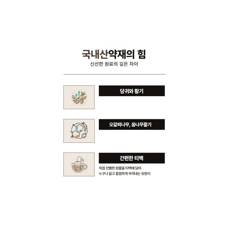 Baeknyeon Herbal Court Samgyetang Ingredients - Domestic Teabag Type, 100g,