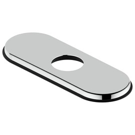 Derengge 4 Inch Bathroom Escutcheon Hole Cover, Faucet Deck Plate,1 Hole or 3 Hole Centerset Faucet Parts,RP-1063-CP,Polished Chrome Finished