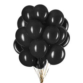Black Balloons 12 inch,Black Latex Balloons,Pack of 50