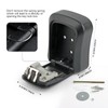 UKOFEW Waterproof and rustproof key box, key box with 4-digit