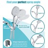 All Metal Handheld Shower Head Holders, 1/2" Shower Hose Holder
