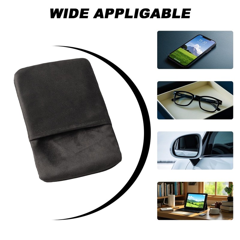 Osilly Car Screen Cleaner, 5.91"×3.94" Rectangular Microfiber Touch Cleaning Pad