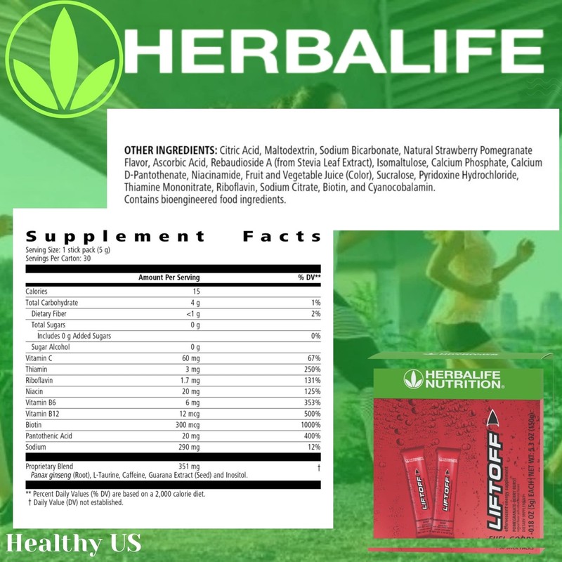 HERBALIFE Liftoff Pomegranate-Berry Burst 30 Tablets