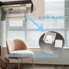 Bxian 6PCS 1 Inch Mini Blinds Plastic Holders White Box