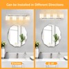 BrkNit 4 Light Modern Bathroom Light Fixtures Over Mirror, Chrome