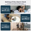 Virklyee Wooden Digital Cube Alarm Clock with LED Temperature Display,