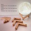 3 Set Moon Lamp Wooden Holder - Wood Display Base