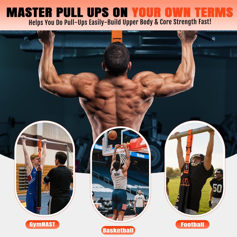 NTIUYOT Pull Up Bands, Heavy Duty Resistance Bands with Handle,