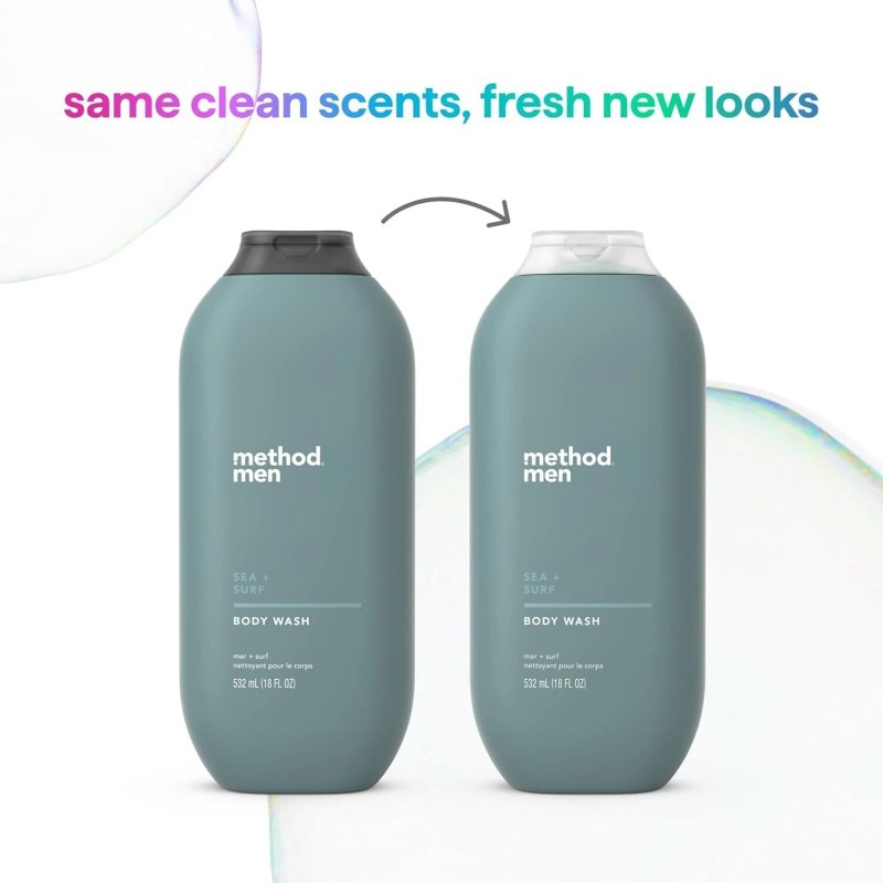 Method Men Body Wash Sea Surf, Paraben and Phthalate Free