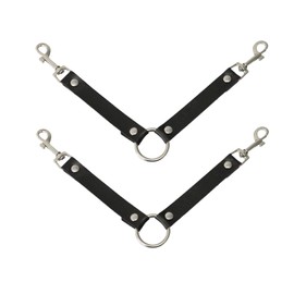 JILINWEI 2Pcs Dog Kennel Fan Hanging Utility Straps for Ryobi P3320 Fan Holder, Waterproof Dog Crate Fan Strap with Swivel Spring Clips Suitable for Any Kennel, Black