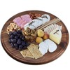 MAGIGO 18 Inches Round Walnut Wood Cutting Board for Kitchen,