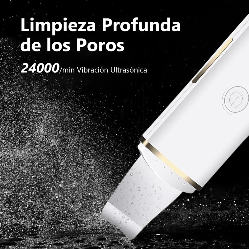 Skin Scrubber, Ultrasónico Exfoliación Limpiador Cuidar Piel
