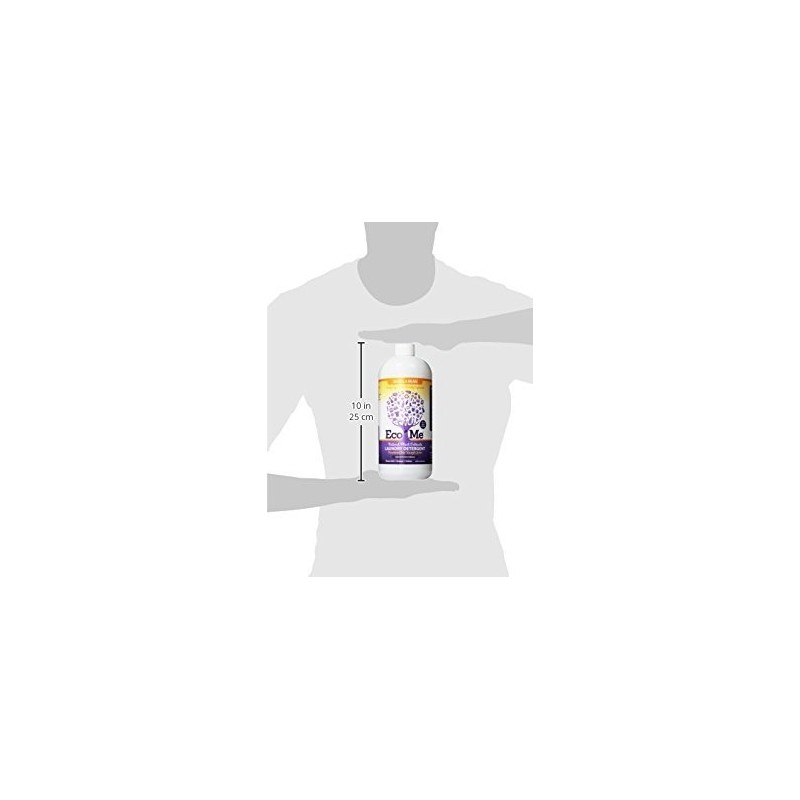 Eco-me Plant Based Concentrated Laundry Detergent, Clear, Vanilla, 32 Fl