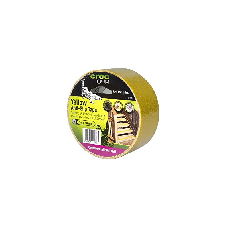 CROC grip Commercial High Grit Yellow Anti-Slip Tape -48mm x