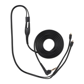 Braided Headphone Wire Fit for se215 se425 se535 se846 ue900(Black without Microphone)