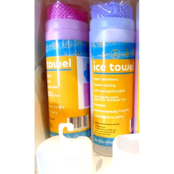 Unbranded 2 Ice Cold Instant Cooling Towel Running Jogging Gym