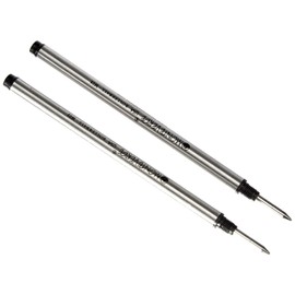Monteverde USA Rollerball Refill to Fit Montblanc Rollerball Pens - Fine Point, Black (2 Pack) (M222BK)