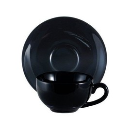 Amsterdam Tea Cup and Saucer - Black
