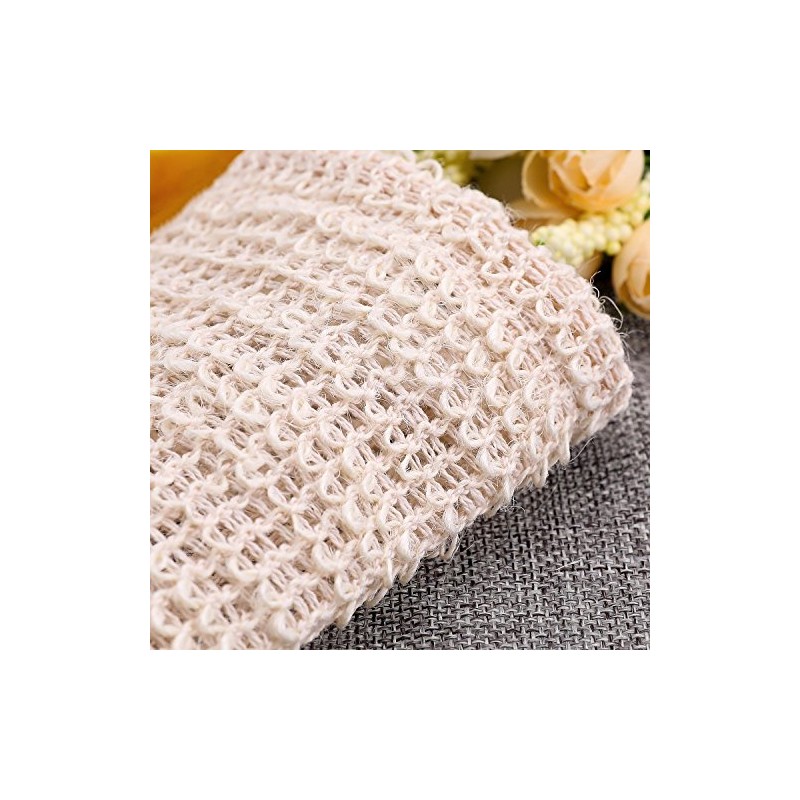 BBTO 10 Pack Exfoliating Natural Sisal Soap Bag Pouch Soap