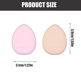 Pack of 12 Mini Sponges Powder Puff Finger Puff Triangle Soft Makeup Powder Puff Sponges Powder Puff with Finger Holder Strap for Mineral Powder Cosmetics Loose Powder Wet Dry