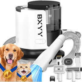 Poit Dog Grooming Vacuum, Pet Grooming Vacuum 1.5L, Dog Grooming Vacuum Kit, 20000Pa Dog Grooming Kit for Shedding, with Dog Brush for Shedding Grooming