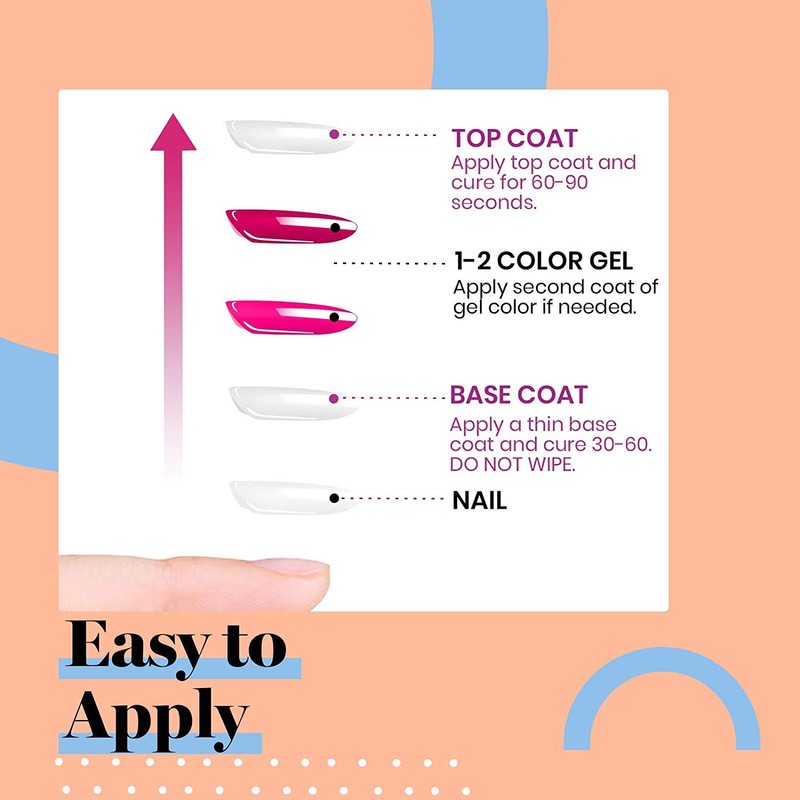 Beetles Nude Gel Nail Polish Kit with UV LED Light