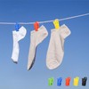 100 Pcs Mini Colourful Sock Clips, Non-Slip Laundry Peg, Multi-Purpose