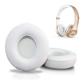 Mipcase 2Pcs Replacement Ear Pads for Wireless Headphones Comfortable Sponge Headset Earpads Compatible with Bluetooth Headphones White Color