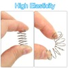 PATIKIL 10pcs 304 Stainless Steel Mechanical Extension Spring 0.6mm Wire