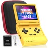 Powkiddy V90S Retro Handheld Console - 10,000+ Preloaded Games, Foldable