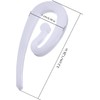100pcs White Plastic Curtain Hooks,Plastic Curly Hooks Curtain Hooks,Plastic Door