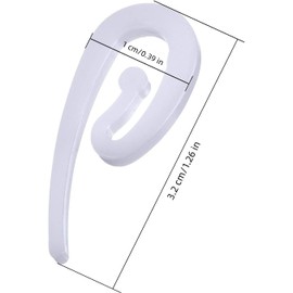 100pcs White Plastic Curtain Hooks,Plastic Curly Hooks Curtain Hooks,Plastic Door Curtain and Shower Curtain,Plastic Curtain Hooks 6-Shaped Window Hanging Hook,White Curtain Hook,Shower Curtain Hook