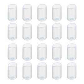 Rebower Screw Thread Protector Cover Rubber End Caps, [for Screw, Bolt] - 5/16"(8mm) ID/Clear/50pcs