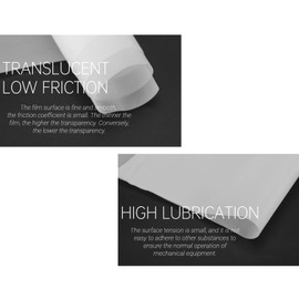 CYTGOUPER PTFE Film 300 x 1000 mm, 0.1 mm Thick High Temperature Resistant Teflon Film for Heat Press, Corrosion Resistant, Non-Stick Teflon Film for Electrics, Mechanical Engineering