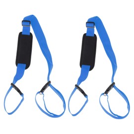 PATIKIL Carrying Beach Chair Straps, 2 Pack Adjustable Beach Chair Straps Shoulder Carrying Straps for Folding Chair Backpack, Navy Blue