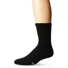 WigWam Men's King Crew Athletic Socks, Sock Size:10-13/Shoe Size: 6-12, Black