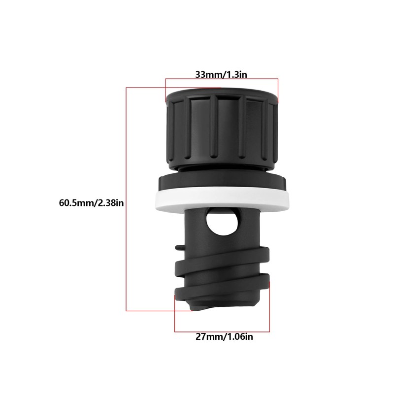 ECSiNG 2 Pieces Cooler Drain Plug Replacement 60.5 * 33mm