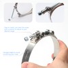 2PCS 4.5" T-Bolt Stainless Steel Hose Clamp with 121-129mm Working