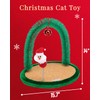Happi N Pets Christmas Cat Toys, Cat Arch Self Groomer,