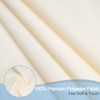 AooHome Extra Long Fabric Shower Curtain, Polyester Solid Shower Curtain