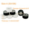 New brothread 25pcs 15White+10Black 60S/2(90WT) Prewound Bobbin Thread Plastic Size