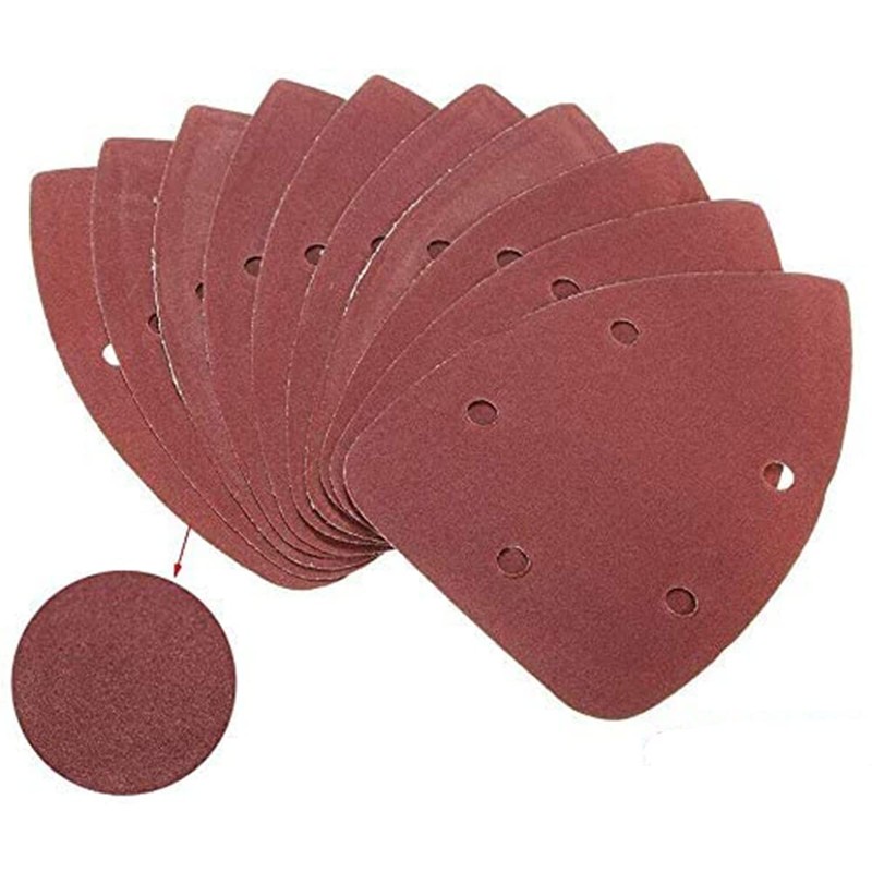 40pcs Mouse Detail Sander Sandpaper Pads Sheets 180 Grits 5