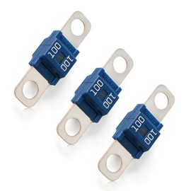 3PCS AMI/Midi Fuse, High Current 100A, for Cars, Buses, Trucks, Caravans, Construction Vehicles, Passenger Car, Electrocar Golf Cart, Motorhome